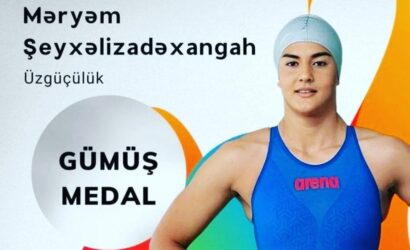 İslamiada: Azərbaycan üzgüçüsündən gümüş medal